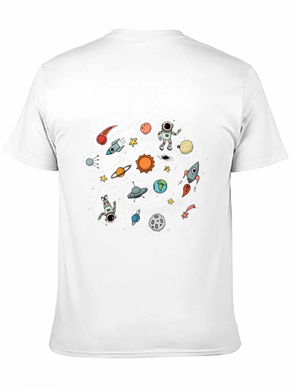 Space Galaxy T-Shirt - Astronauts & Planets
