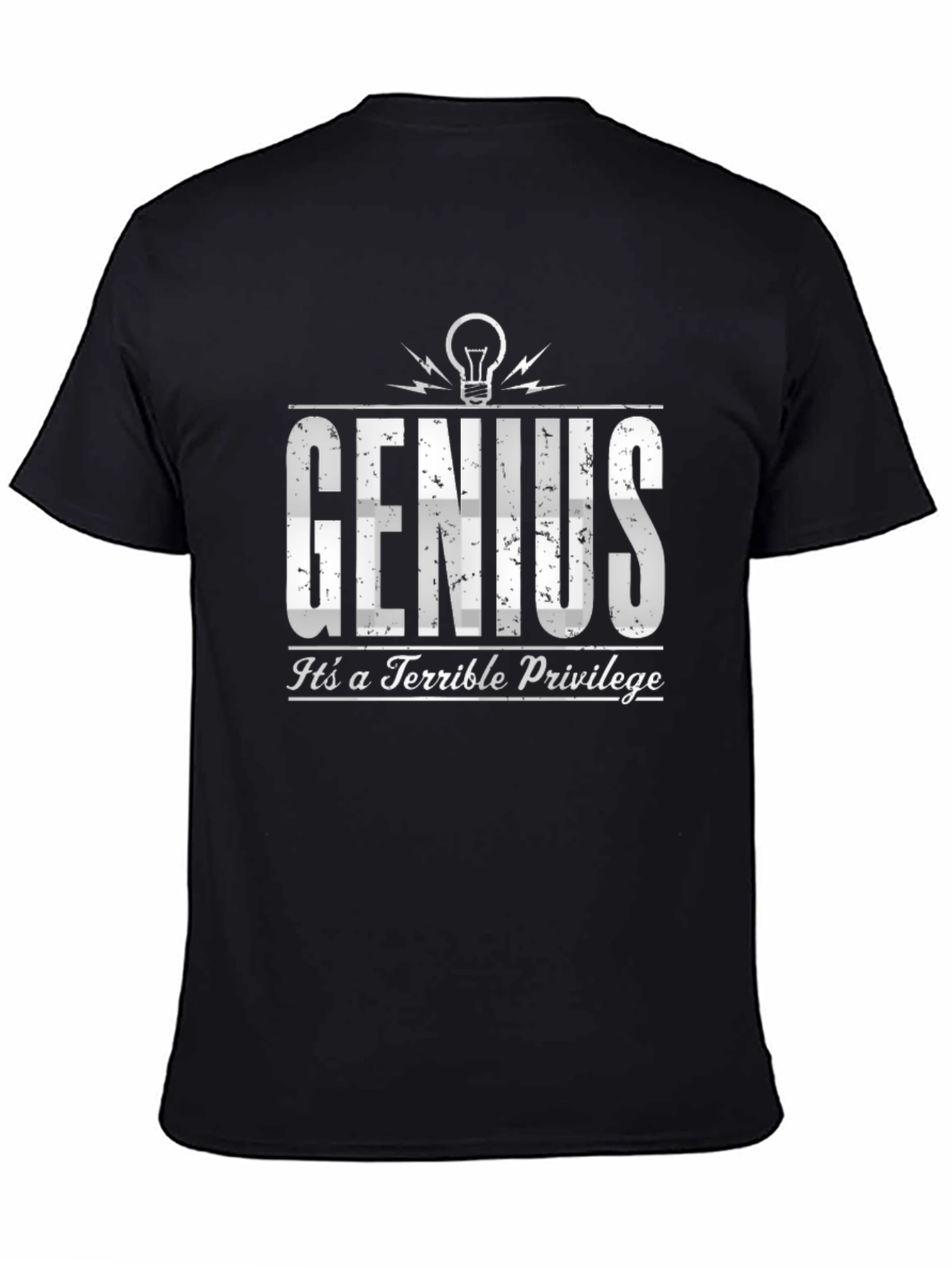 Genius Terrible Privilege Black T-Shirt