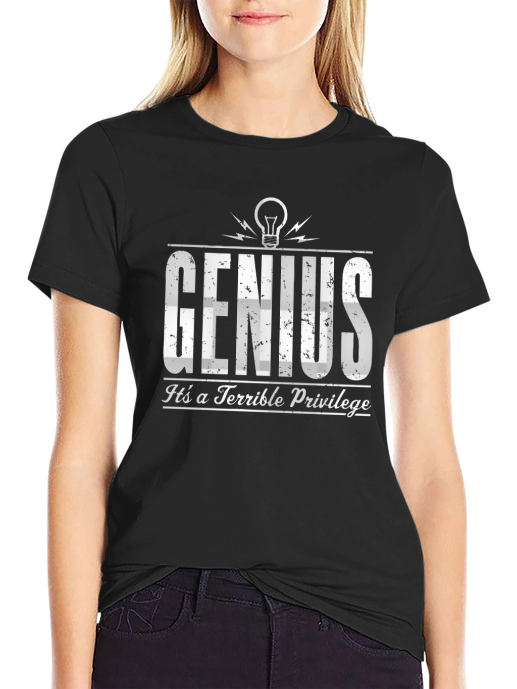 Genius Terrible Privilege Black T-Shirt
