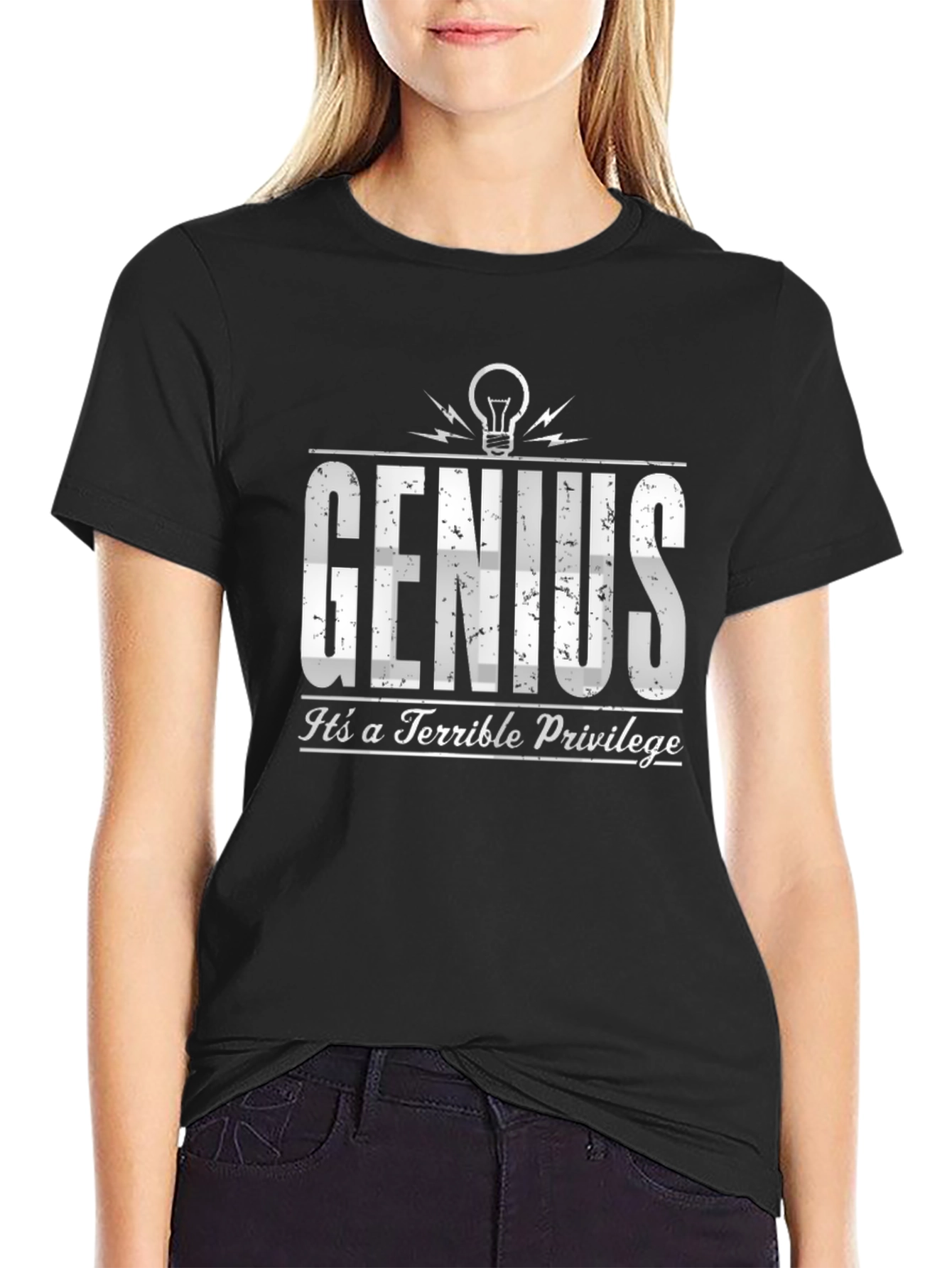 Genius Terrible Privilege Black T-Shirt