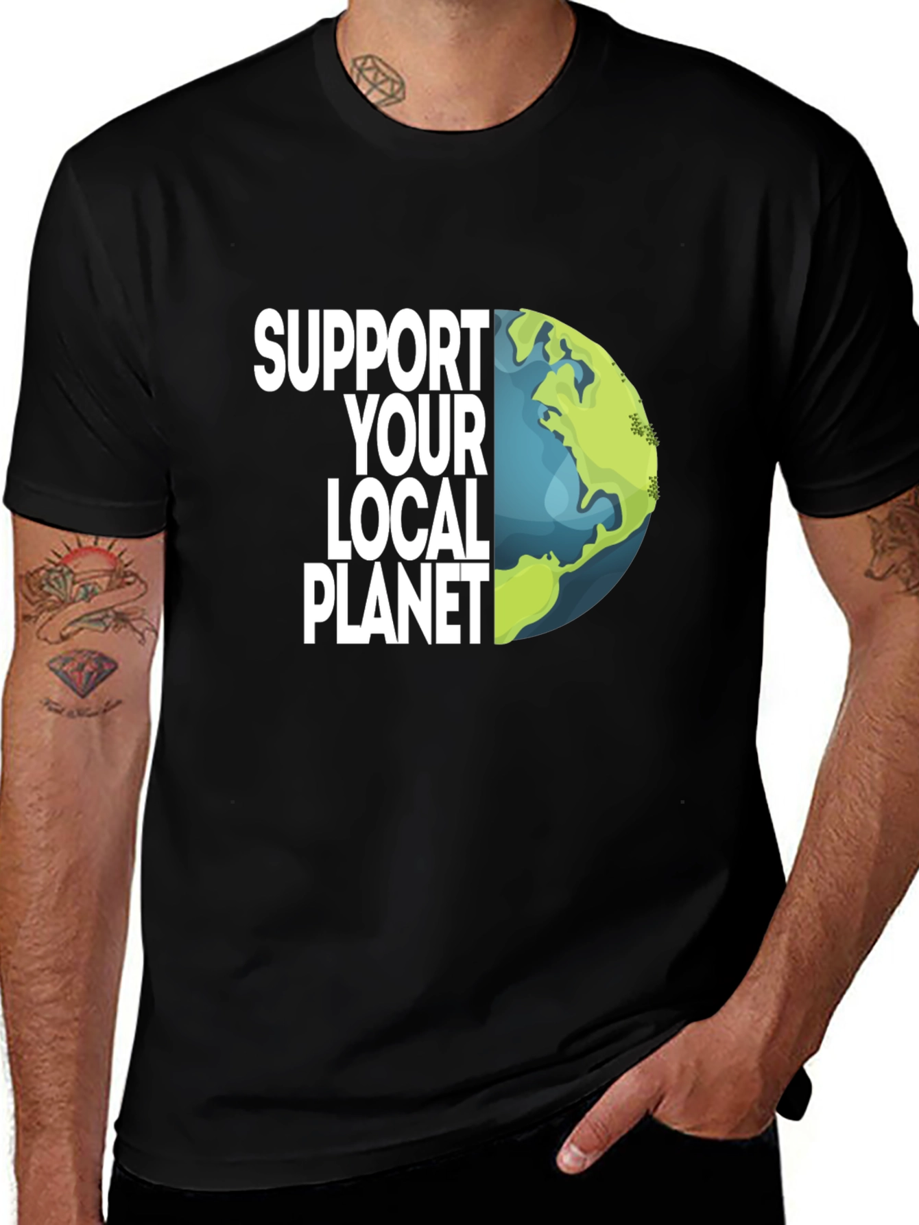 Support Your Local Planet Earth Graphic Tee