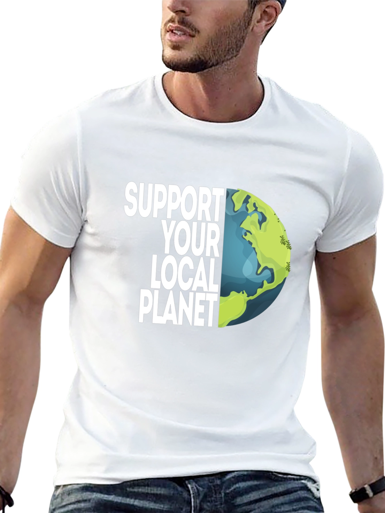 Support Your Local Planet Earth Graphic Tee
