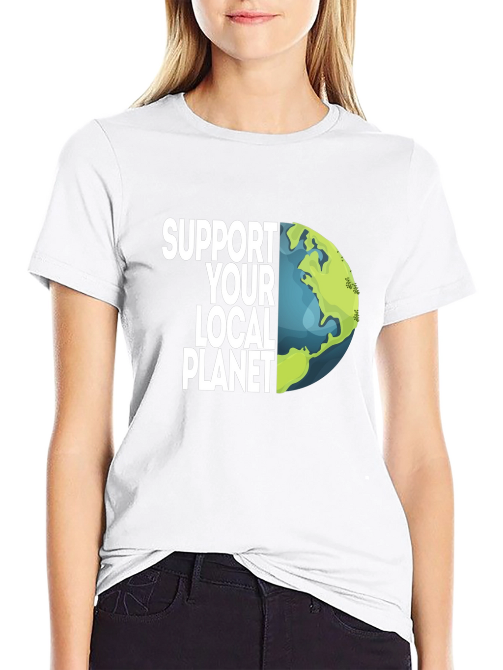 Support Your Local Planet Earth Graphic Tee