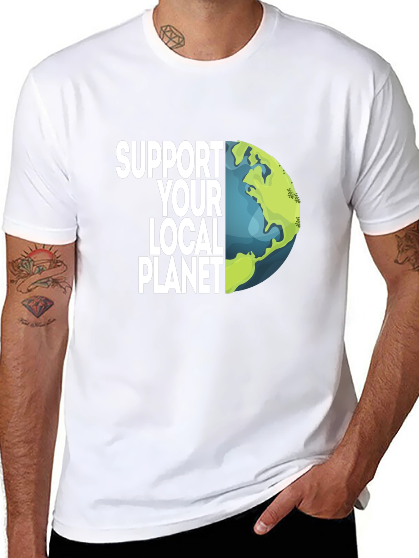 Support Your Local Planet Earth Graphic Tee