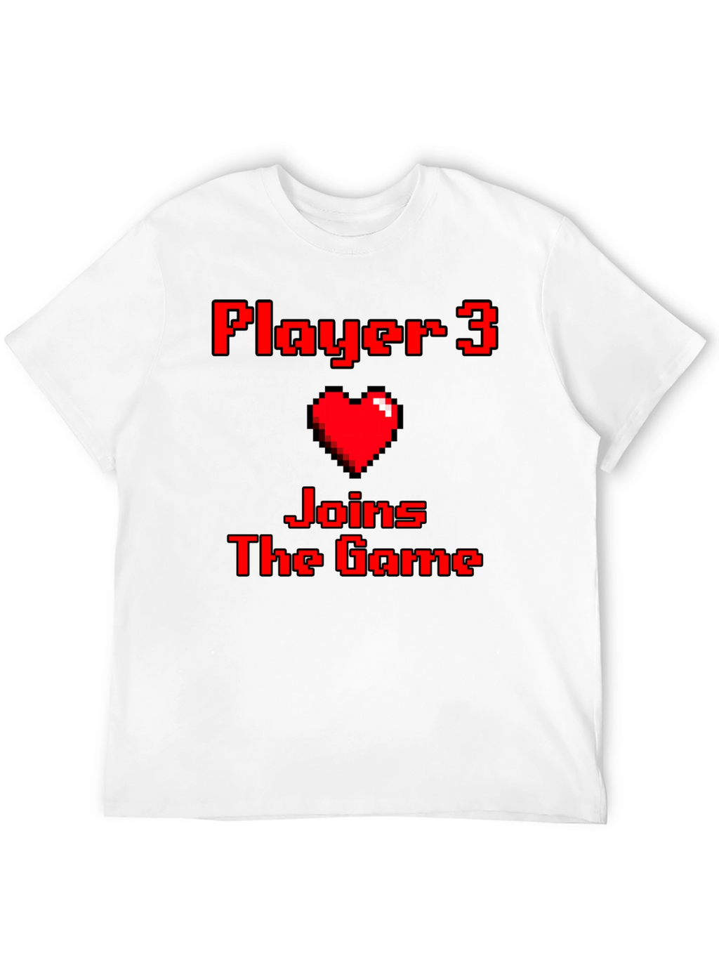 Player 3 Joins the Game Pixel Art T-Shirt