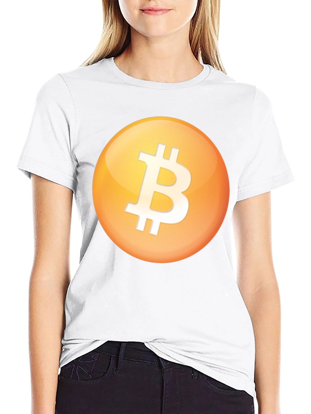 Bitcoin Logo Black T-Shirt