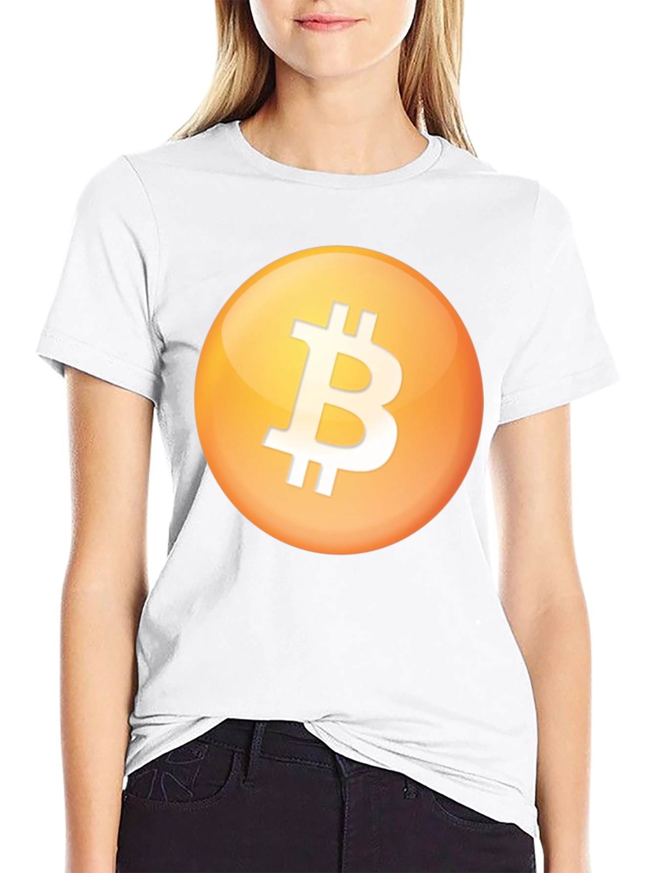 Bitcoin Logo Black T-Shirt