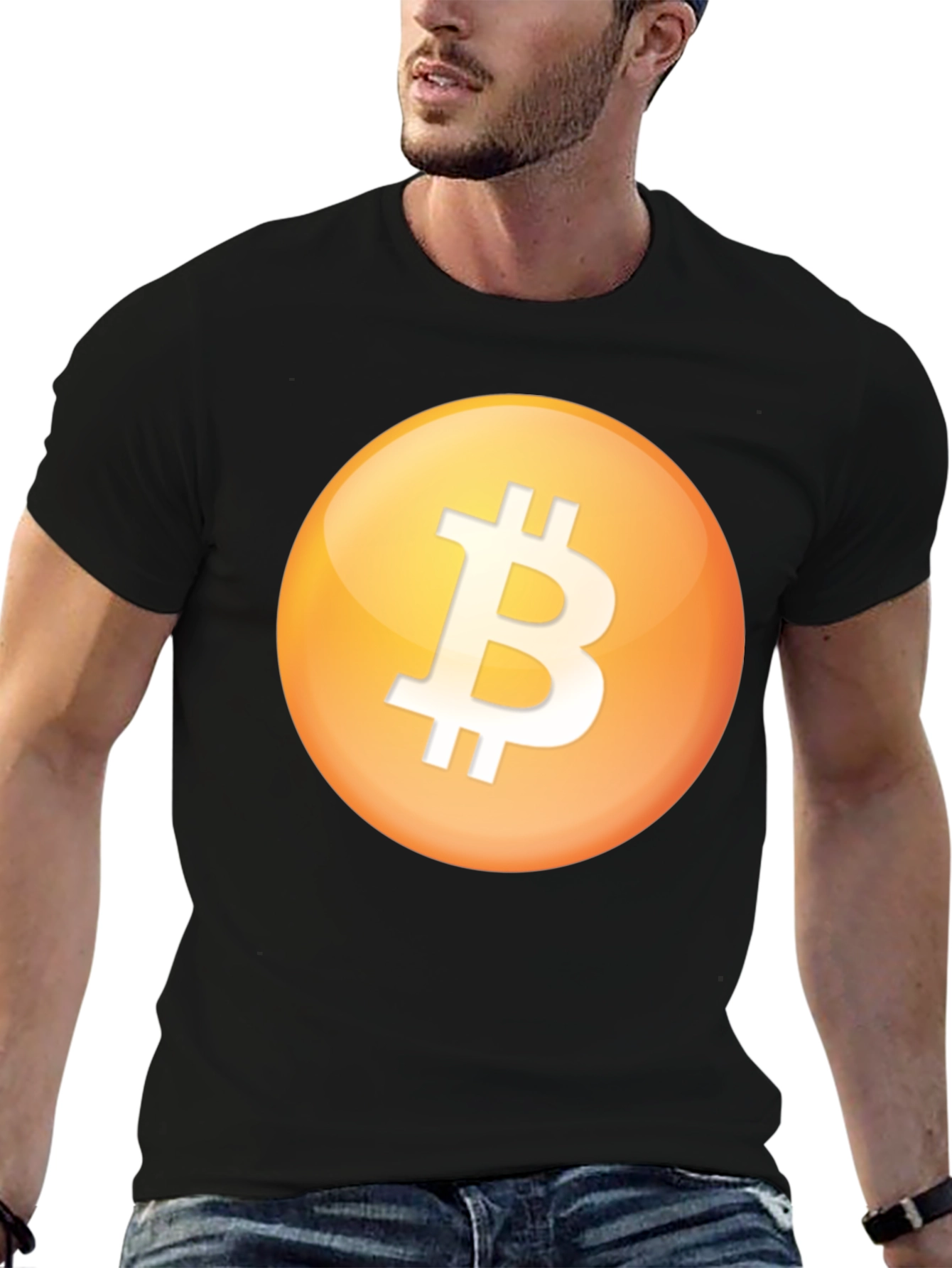 Bitcoin Logo Black T-Shirt