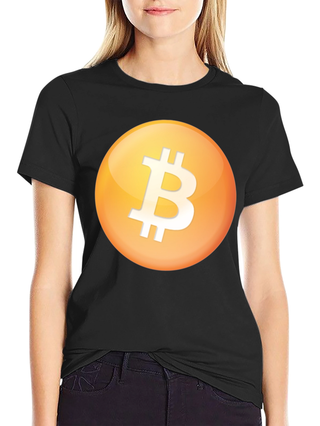 Bitcoin Logo Black T-Shirt