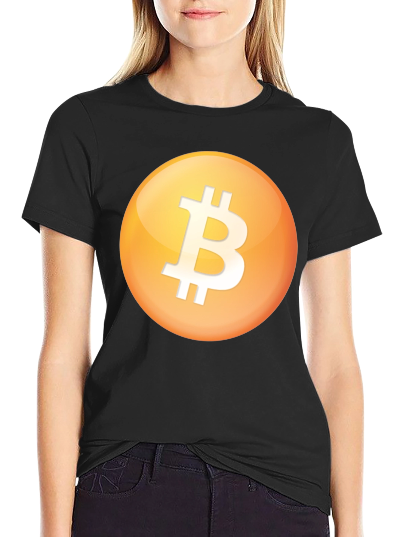 Bitcoin Logo Black T-Shirt