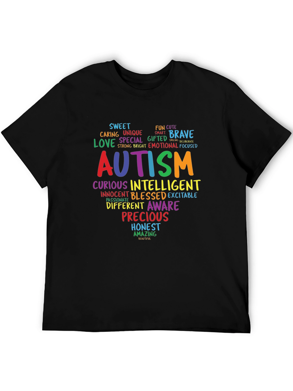Autism Awareness Word Art T-Shirt