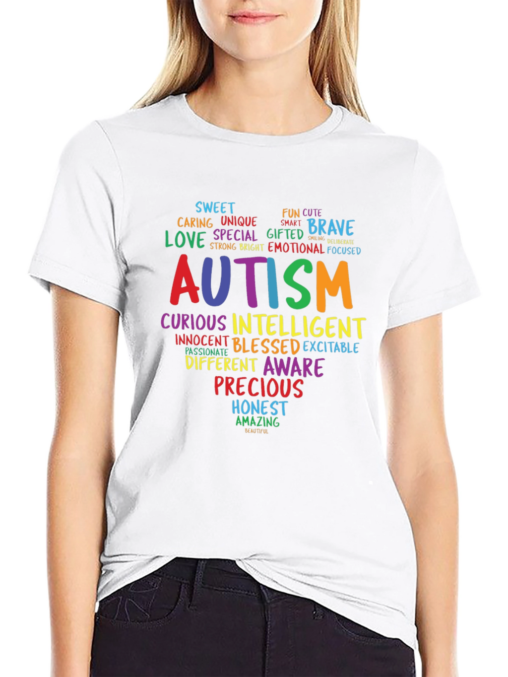 Autism Awareness Word Art T-Shirt