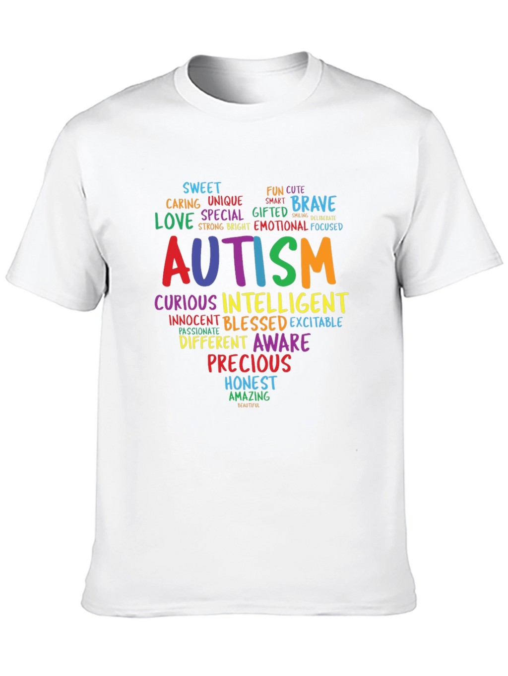 Autism Awareness Word Art T-Shirt