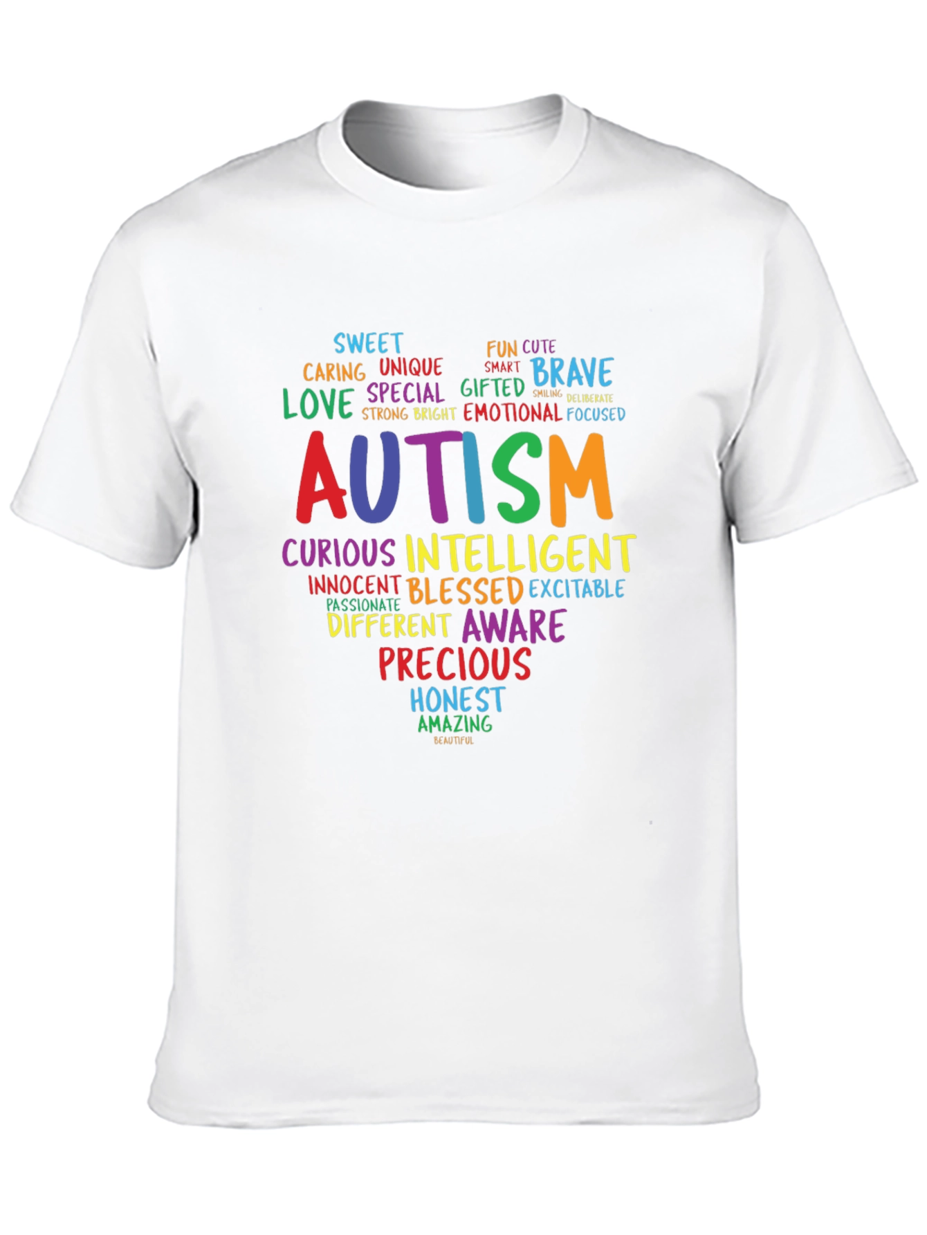 Autism Awareness Word Art T-Shirt