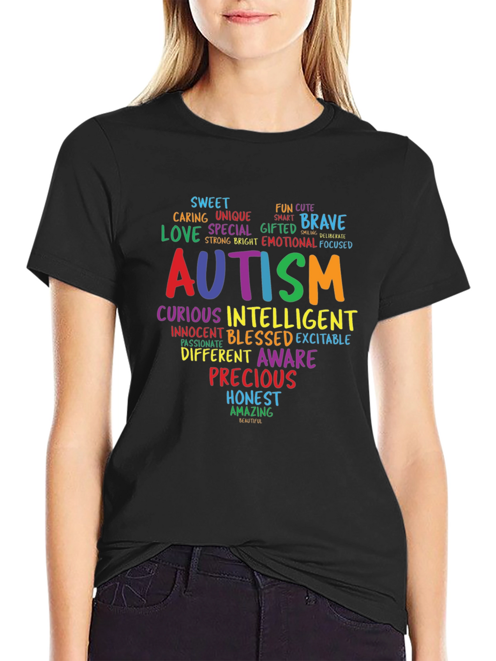 Autism Awareness Word Art T-Shirt