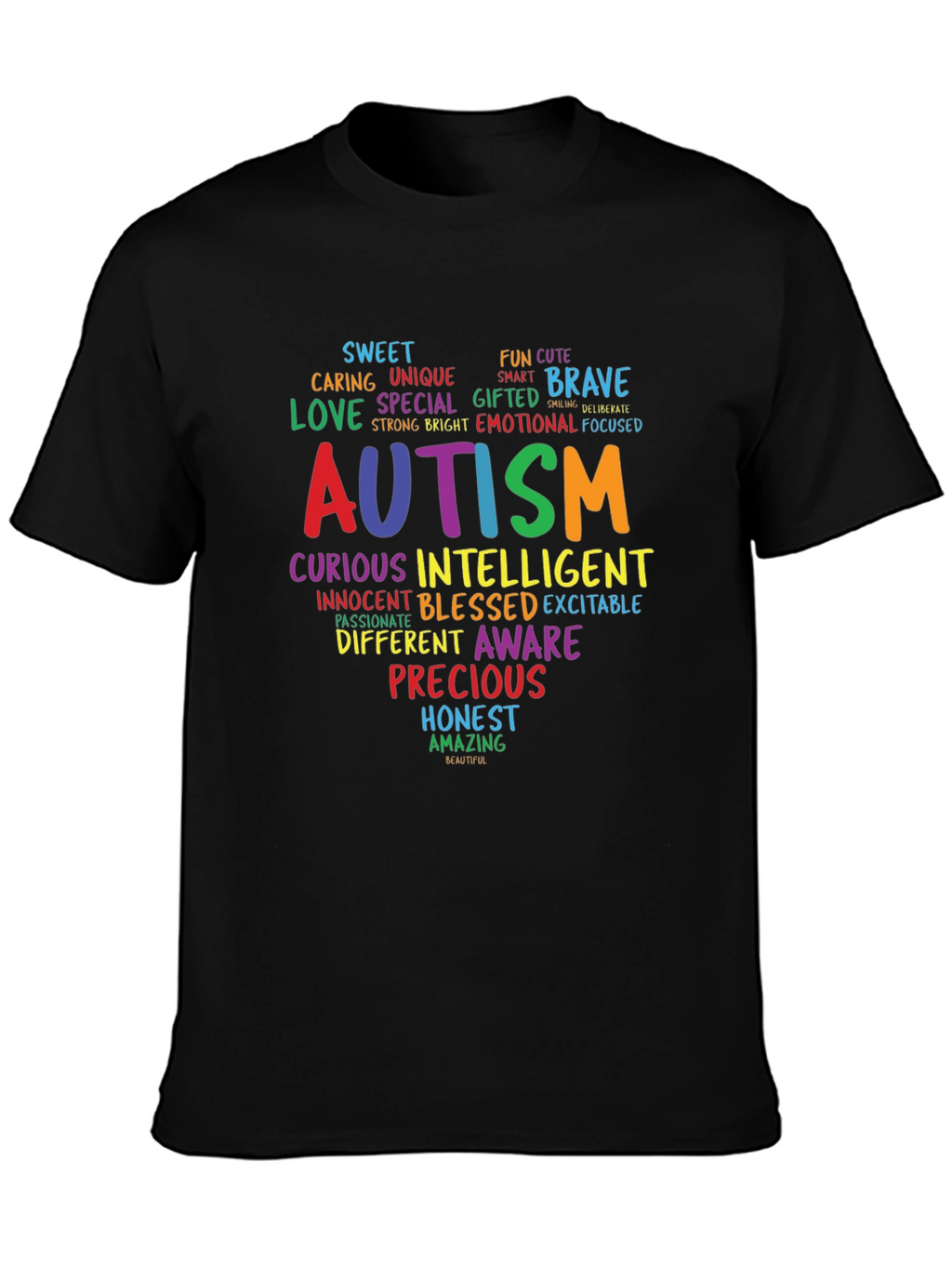 Autism Awareness Word Art T-Shirt