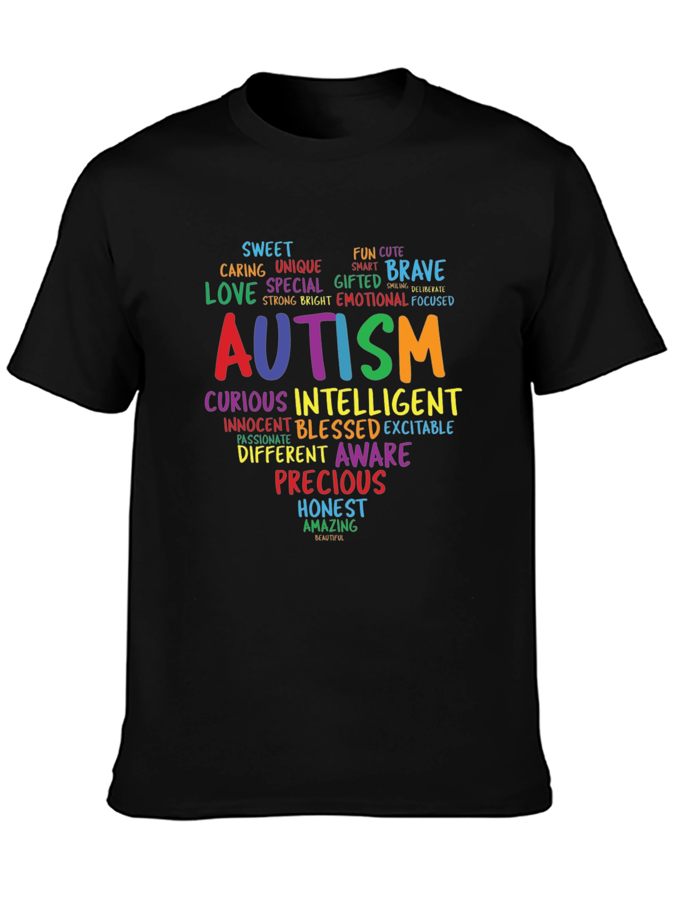 Autism Awareness Word Art T-Shirt