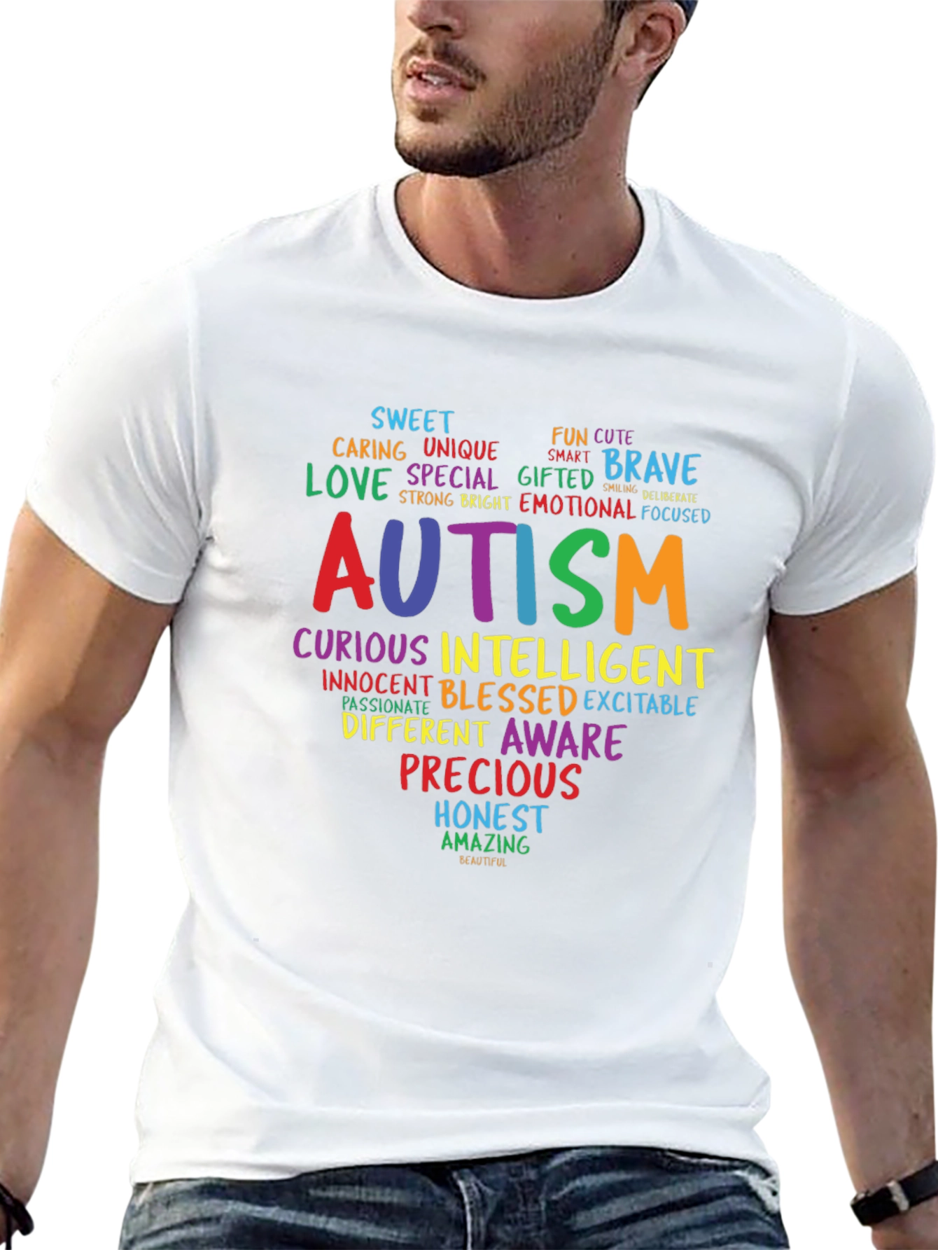 Autism Awareness Word Art T-Shirt