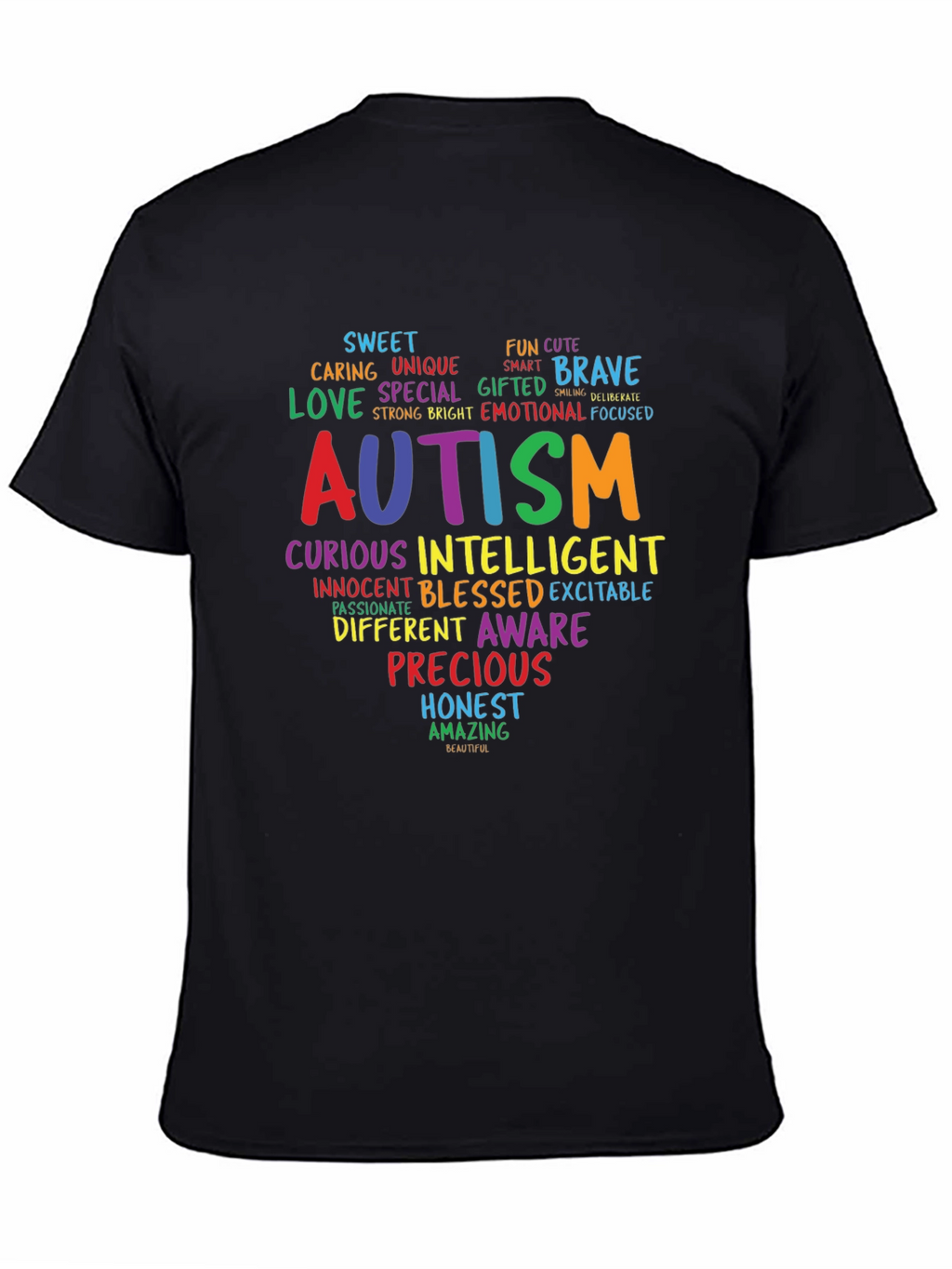 Autism Awareness Word Art T-Shirt