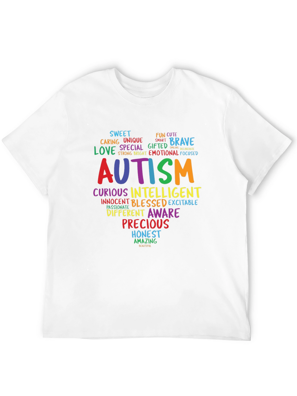 Autism Awareness Word Art T-Shirt