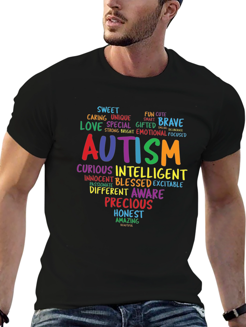 Autism Awareness Word Art T-Shirt