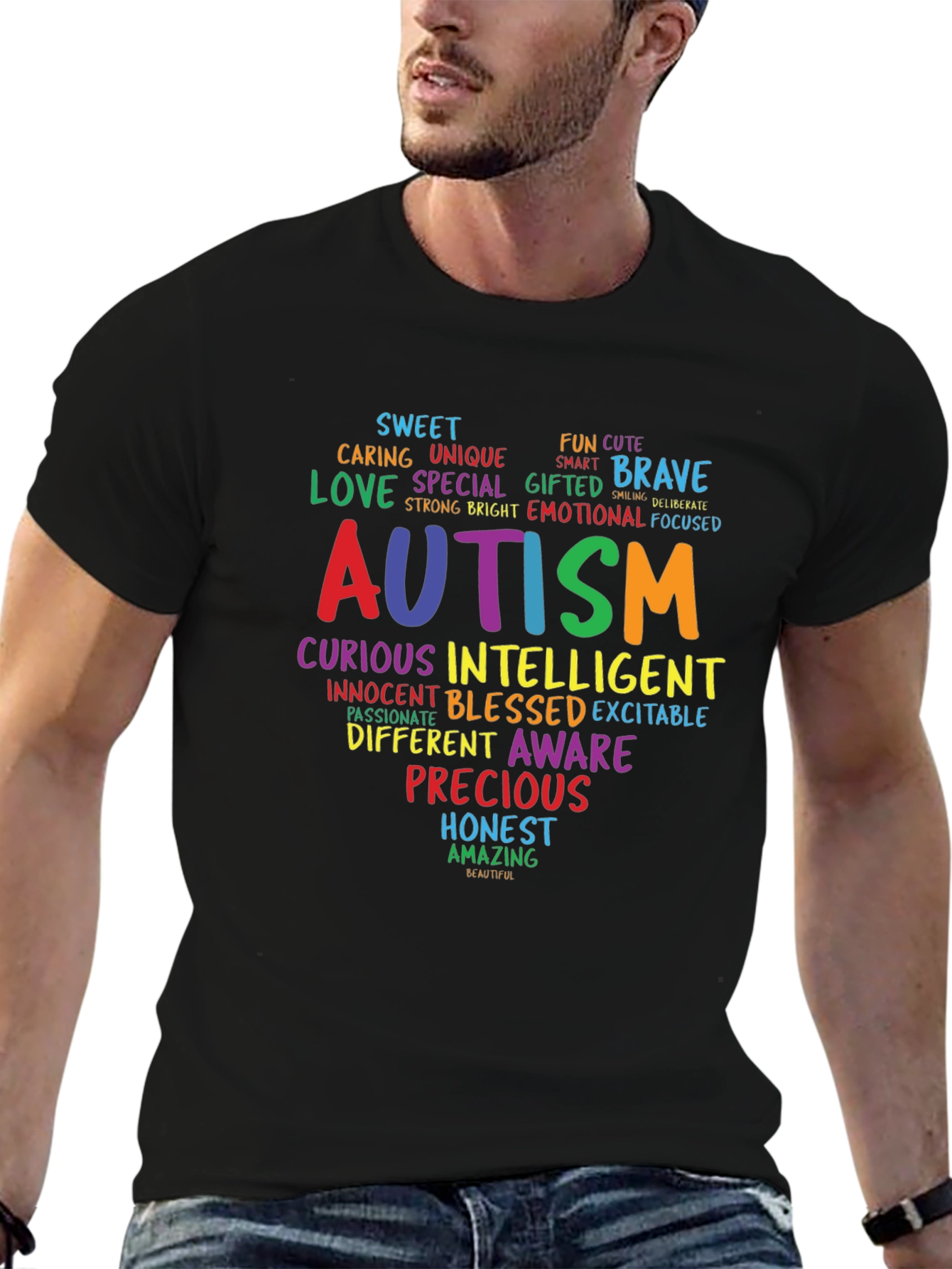 Autism Awareness Word Art T-Shirt