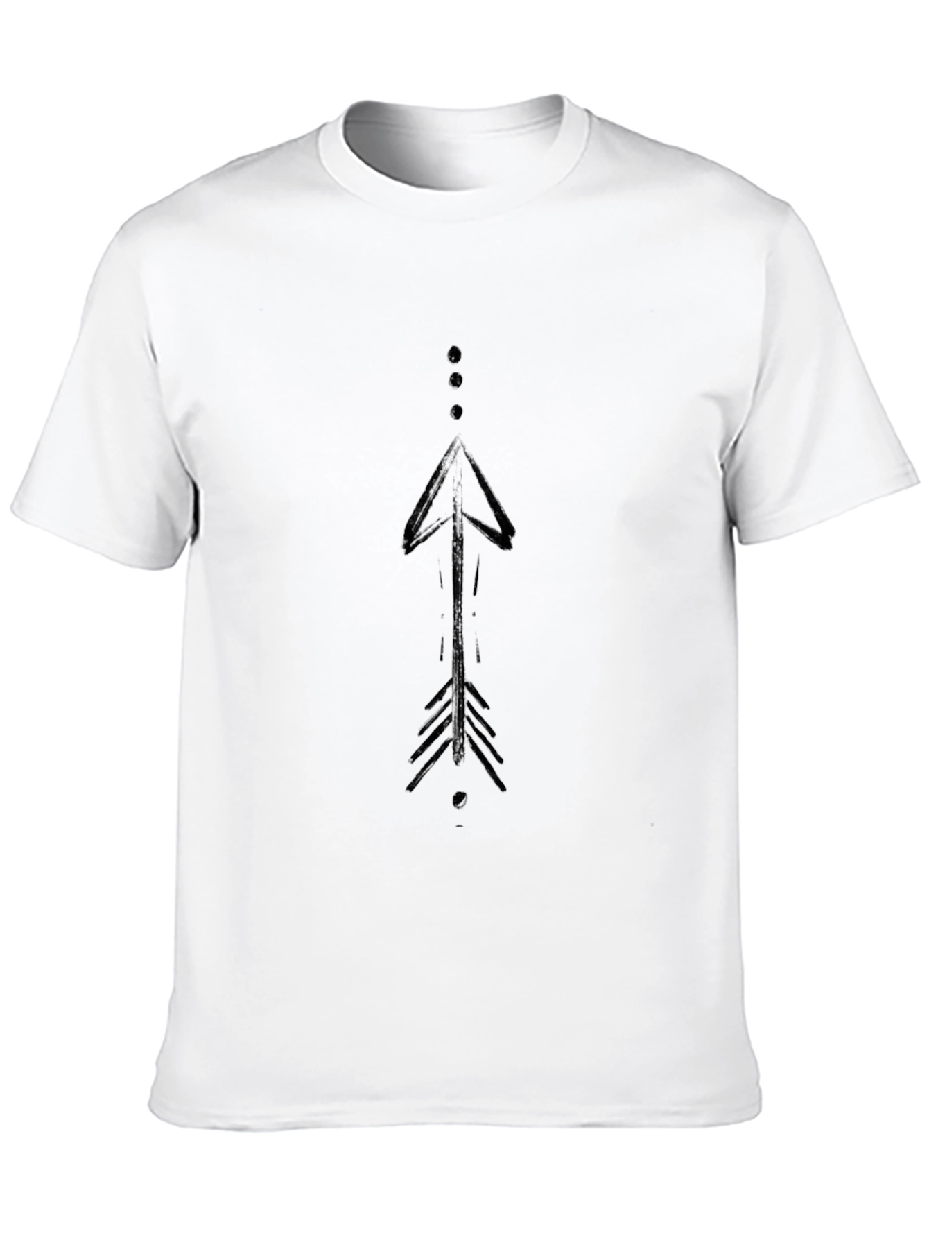 Modern Arrow Graphic Black T-Shirt