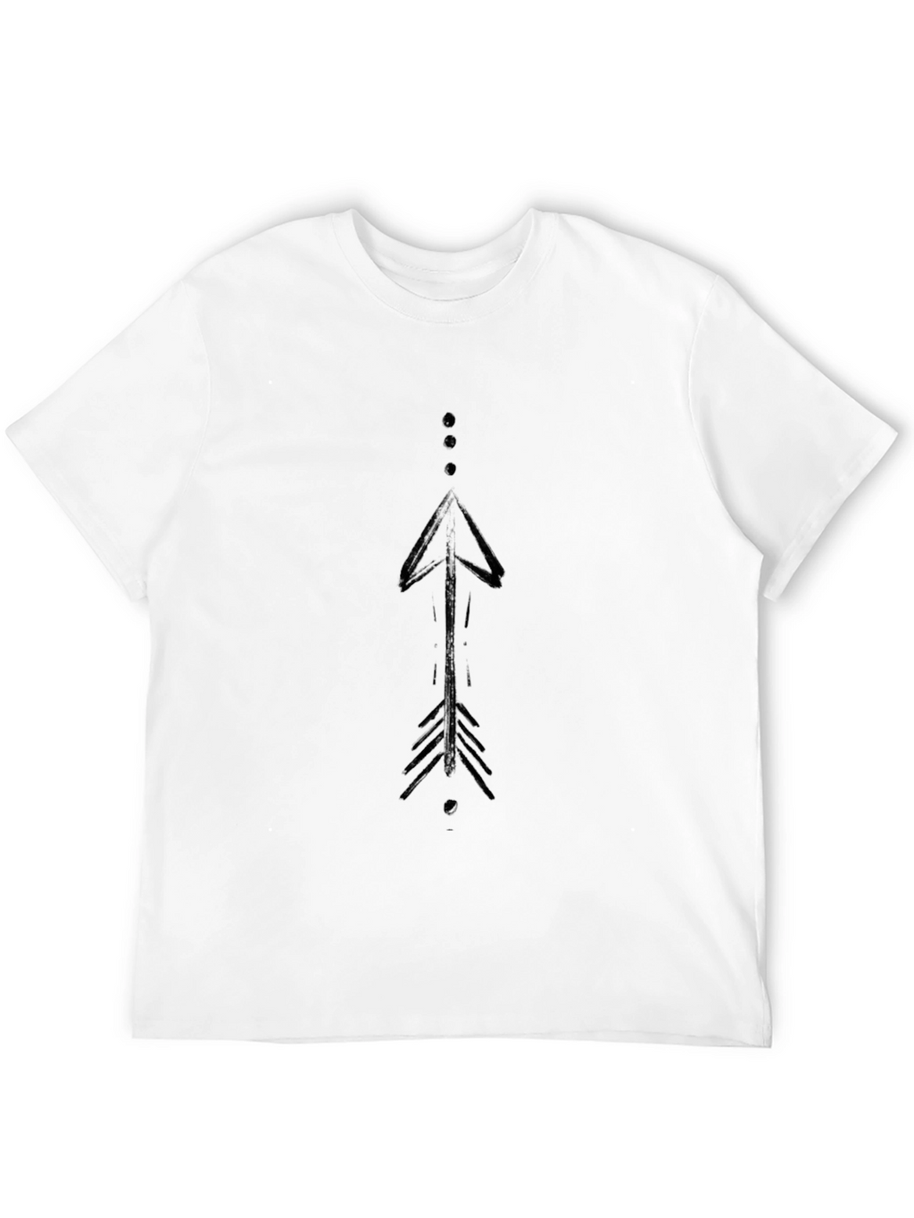 Modern Arrow Graphic Black T-Shirt