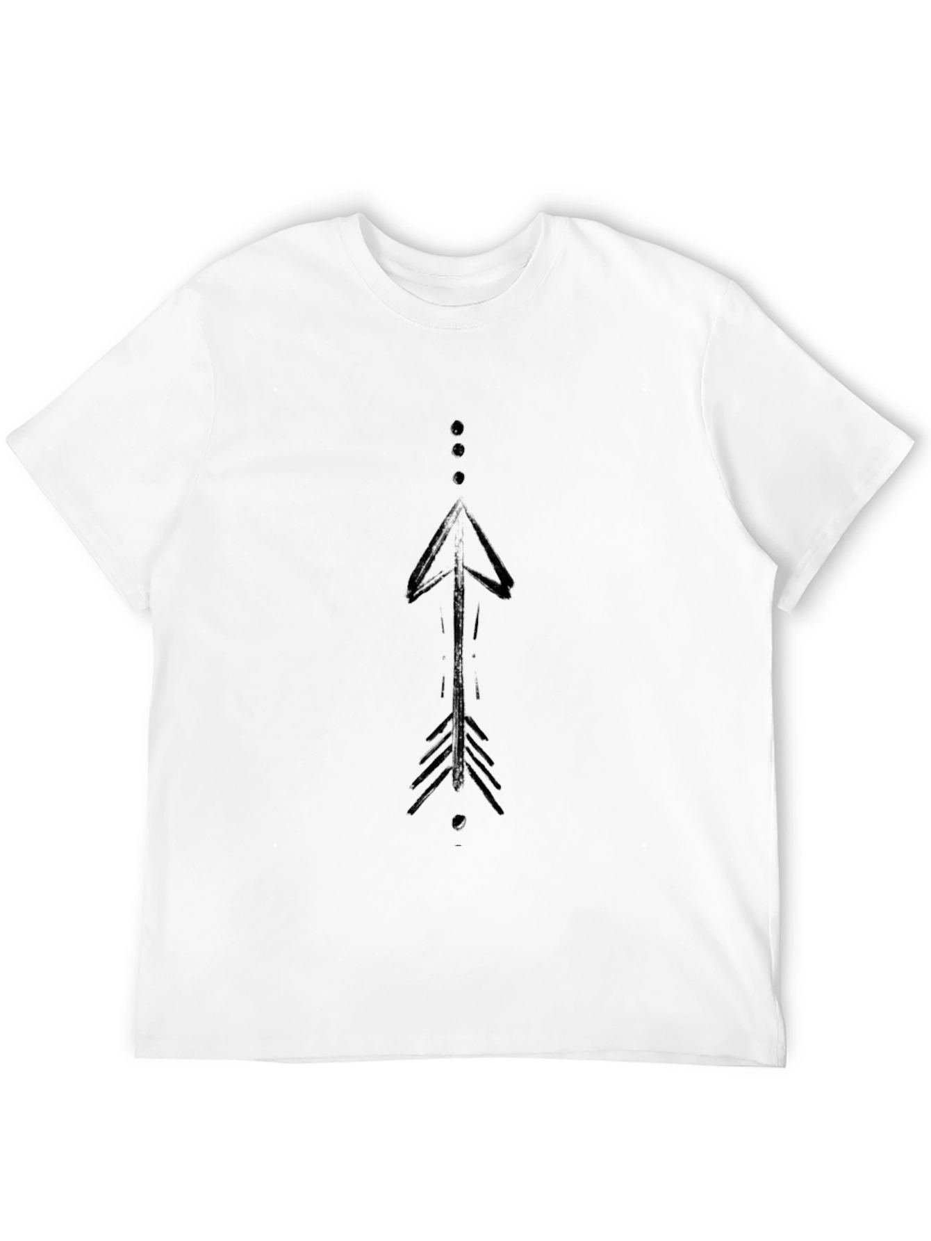 Modern Arrow Graphic Black T-Shirt