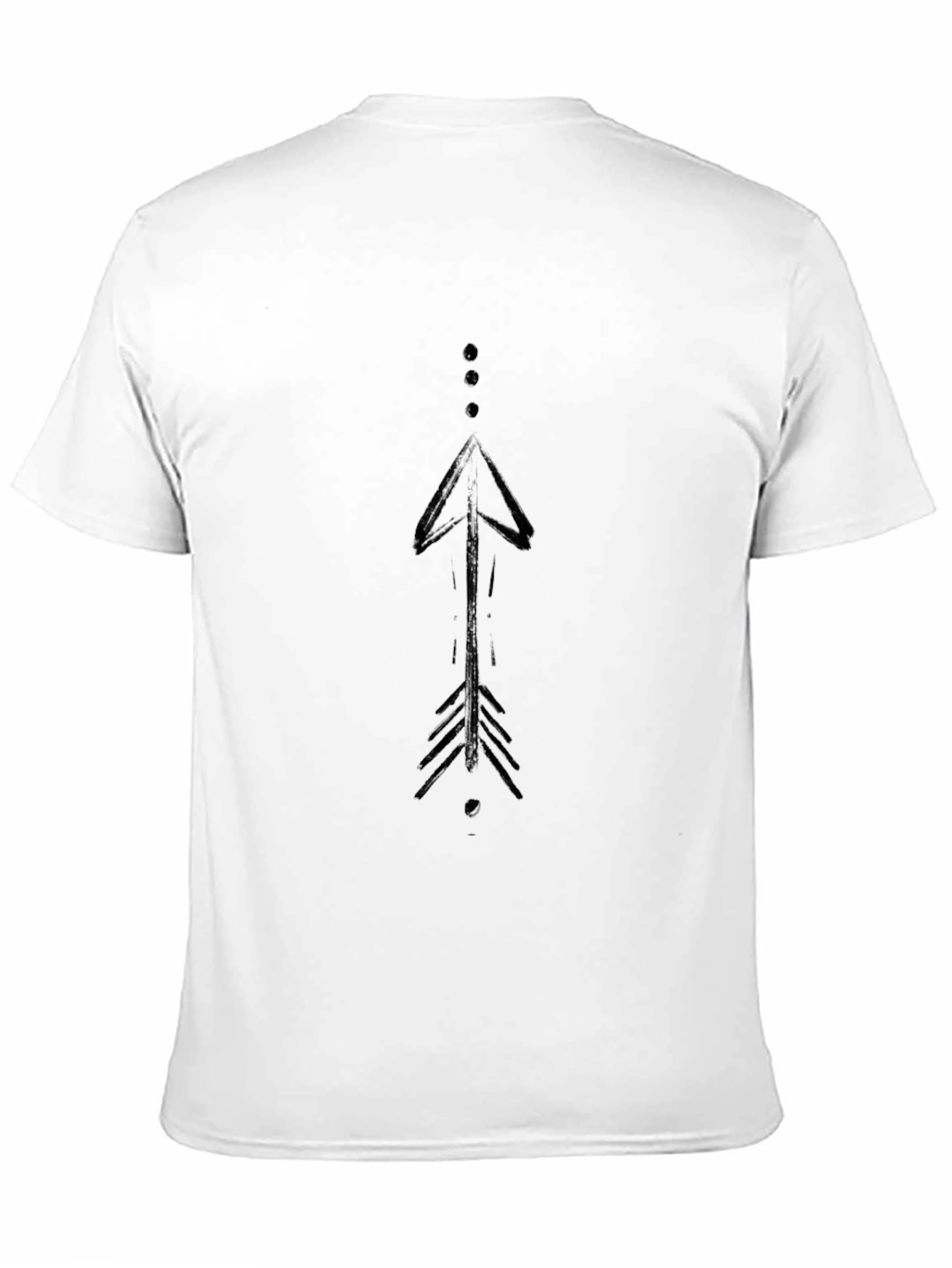 Modern Arrow Graphic Black T-Shirt