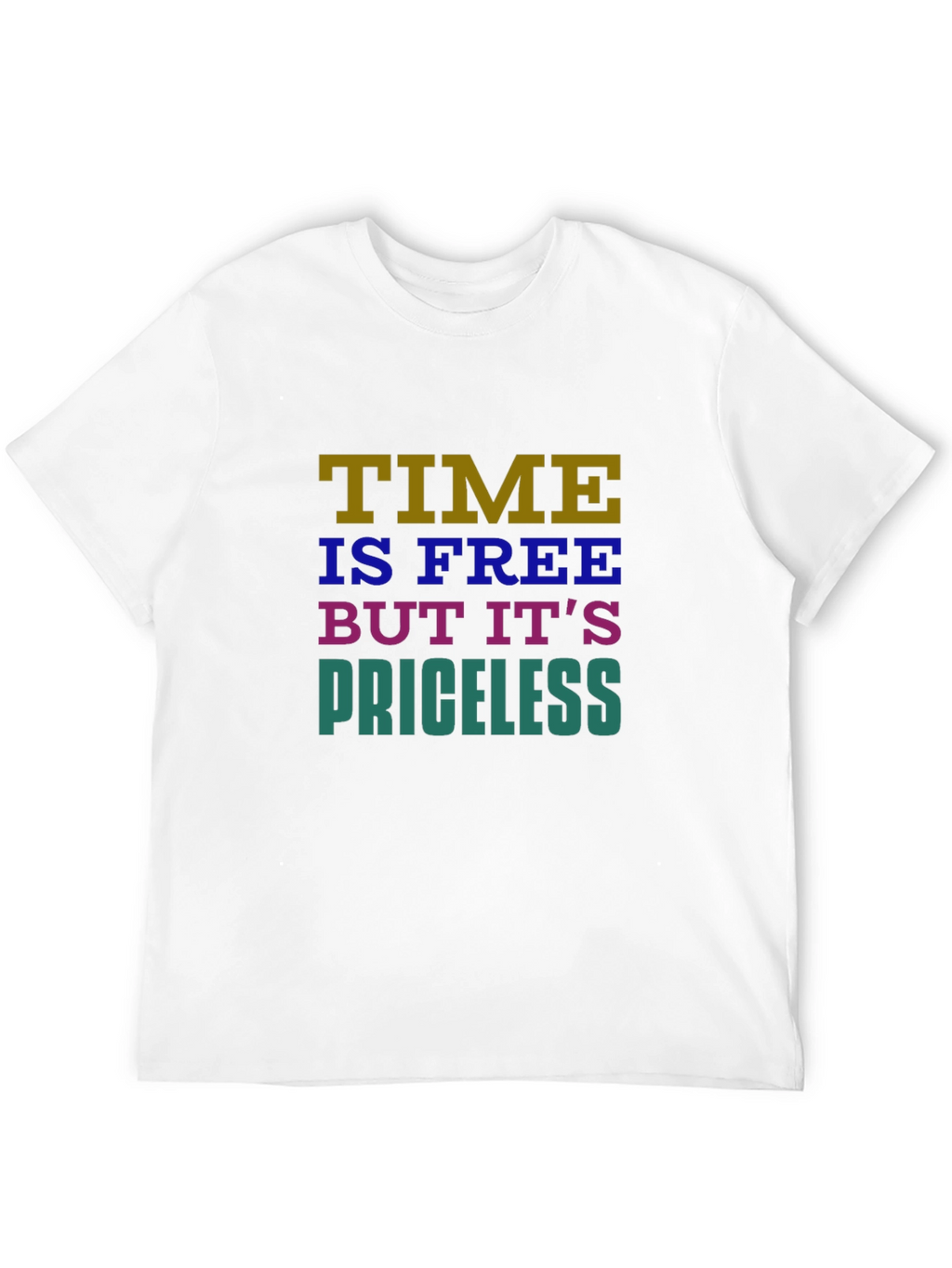 Time is Free Graphic T-Shirt - Black