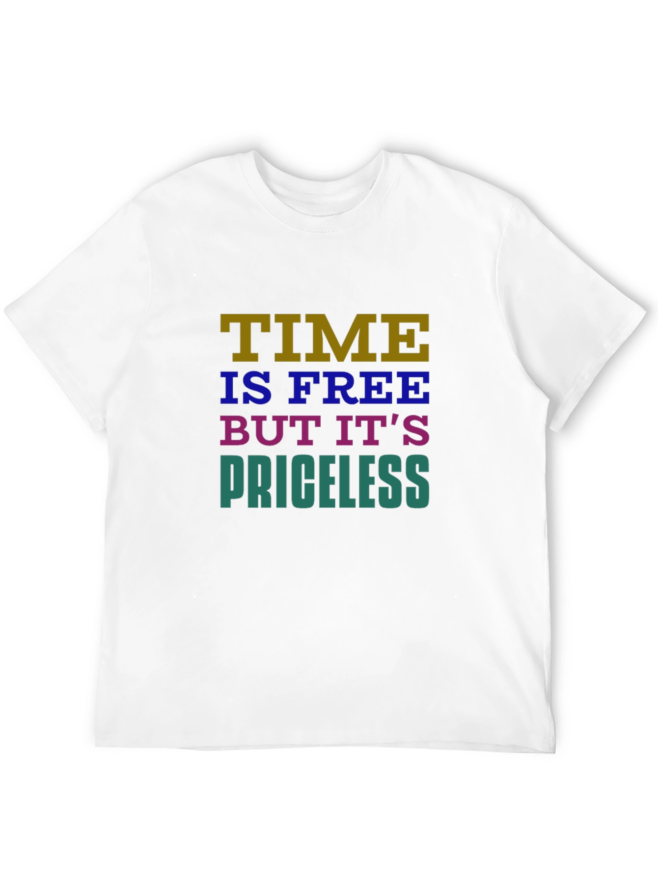 Time is Free Graphic T-Shirt - Black