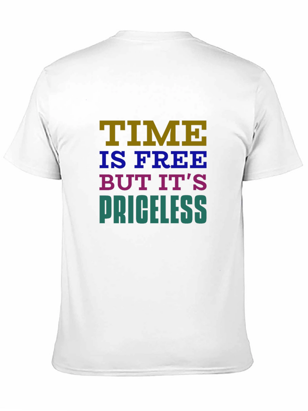 Time is Free Graphic T-Shirt - Black
