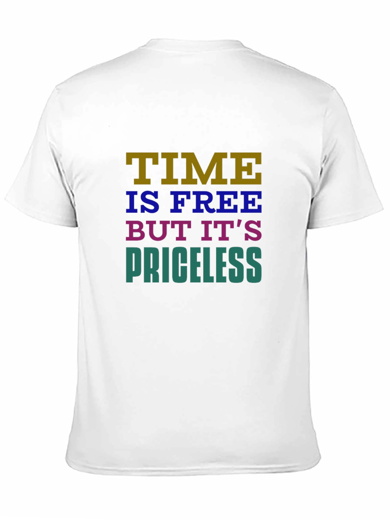 Time is Free Graphic T-Shirt - Black