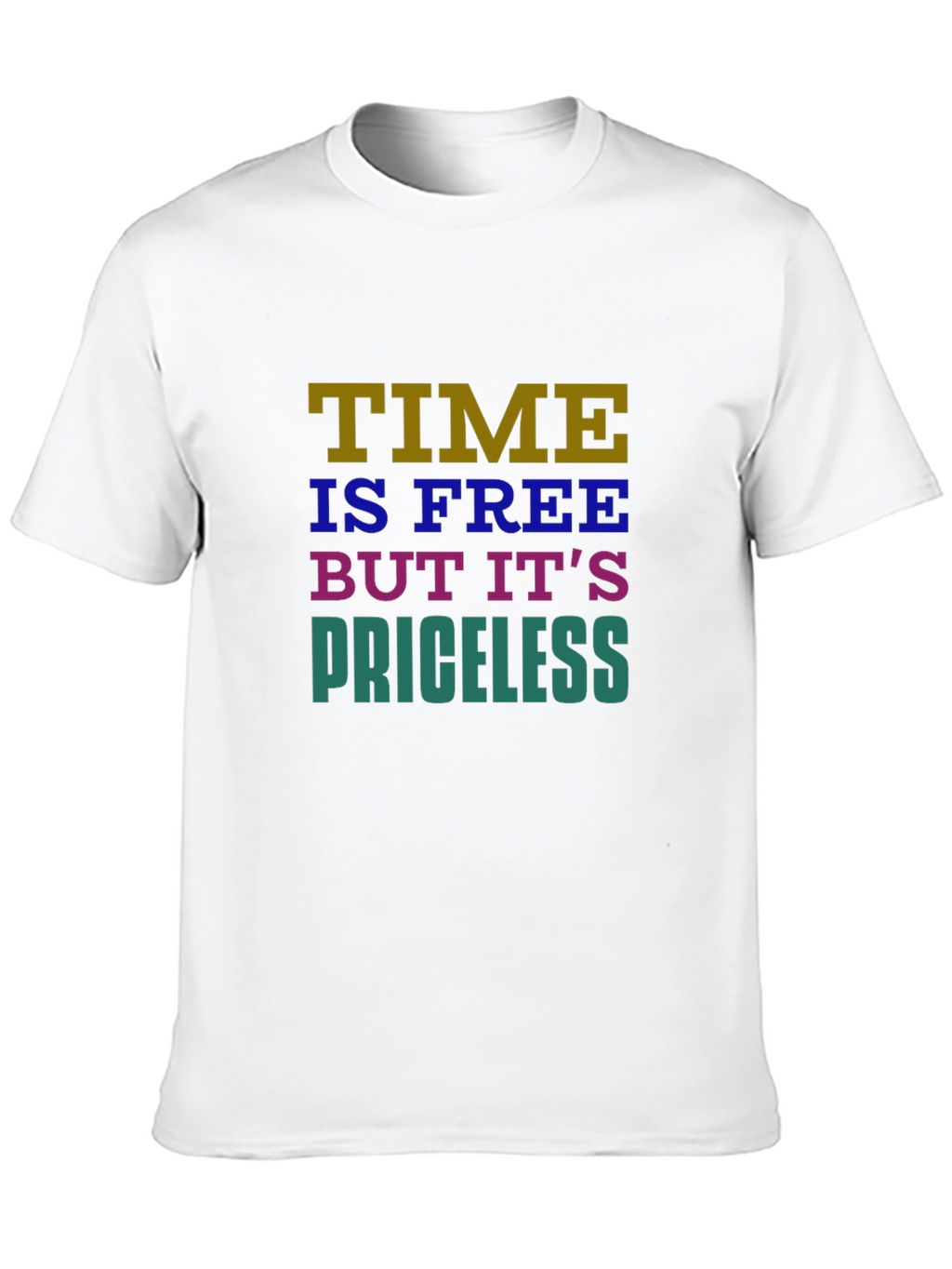 Time is Free Graphic T-Shirt - Black