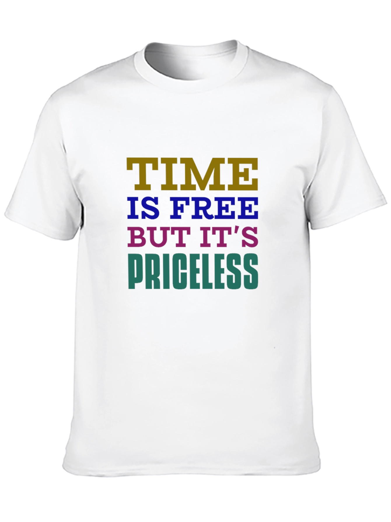 Time is Free Graphic T-Shirt - Black