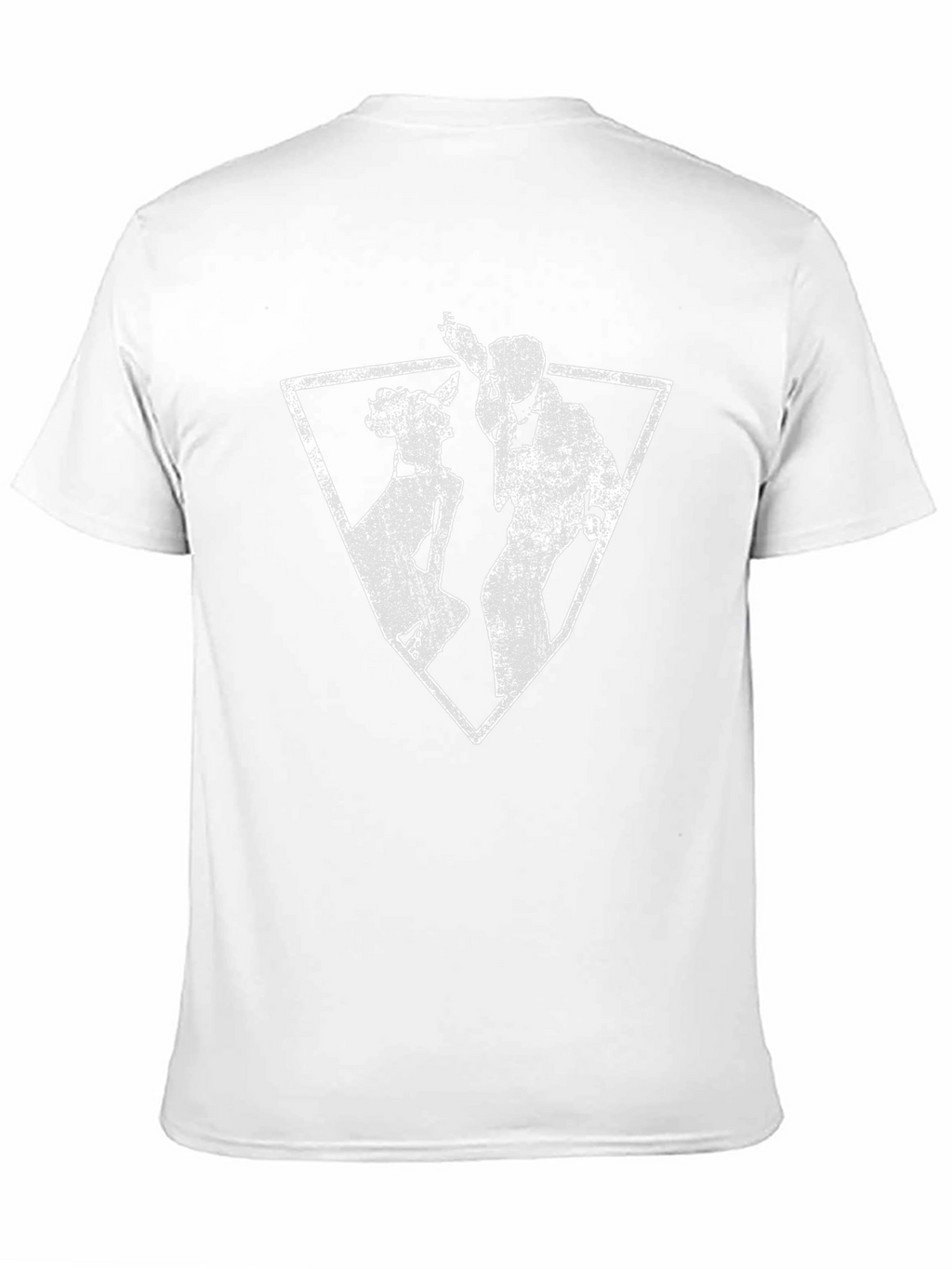 Abstract Silhouette Graphic Tee - Black