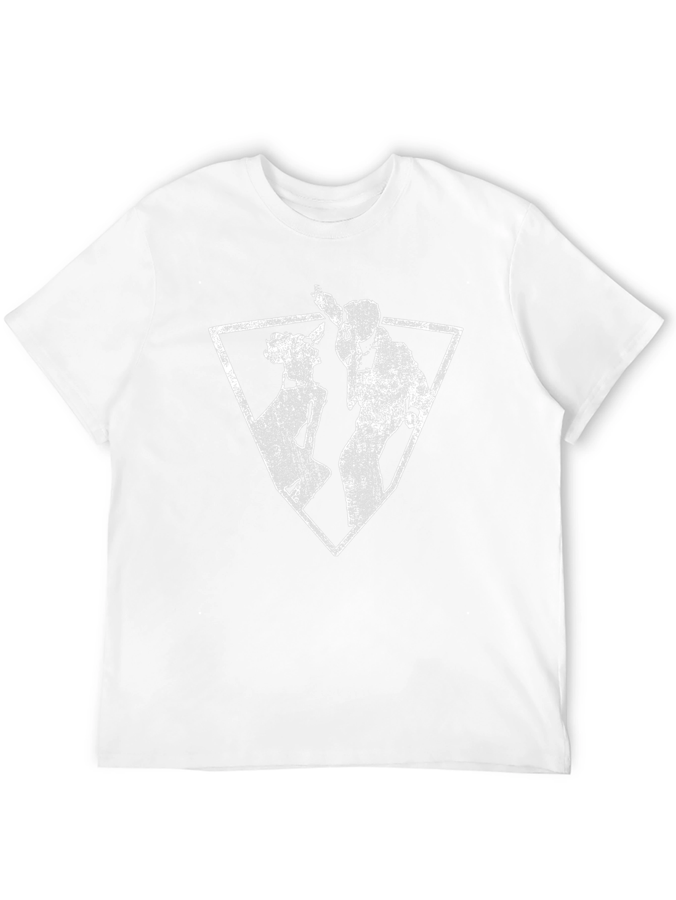 Abstract Silhouette Graphic Tee - Black