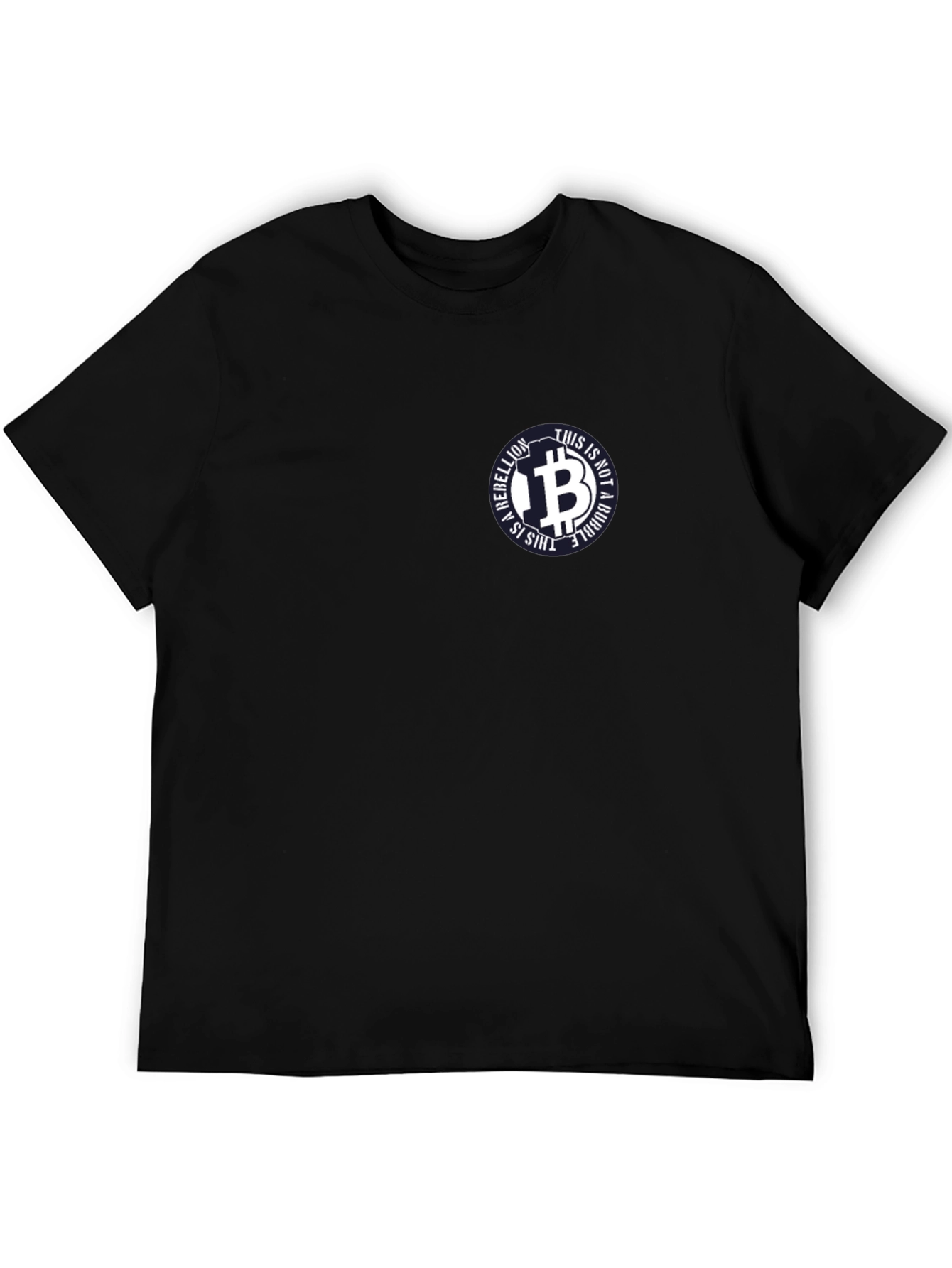 Bitcoin Rebellion Tee - This is Not a Bubble Black T-Shirt
