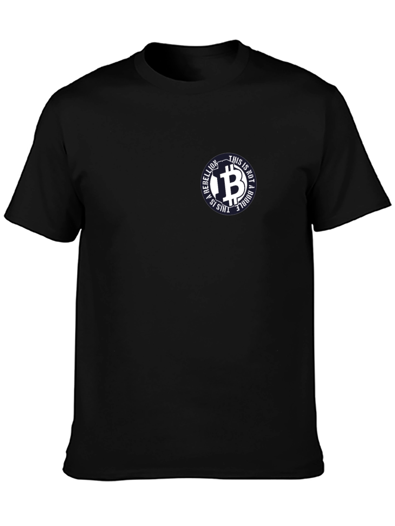 Bitcoin Rebellion Tee - This is Not a Bubble Black T-Shirt