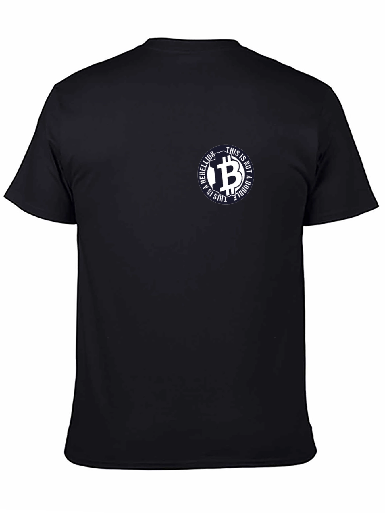 Bitcoin Rebellion Tee - This is Not a Bubble Black T-Shirt