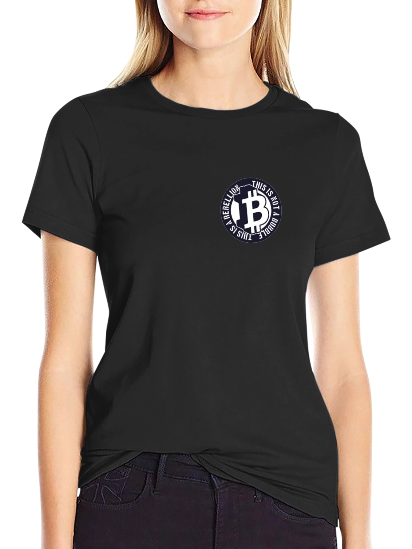 Bitcoin Rebellion Tee - This is Not a Bubble Black T-Shirt