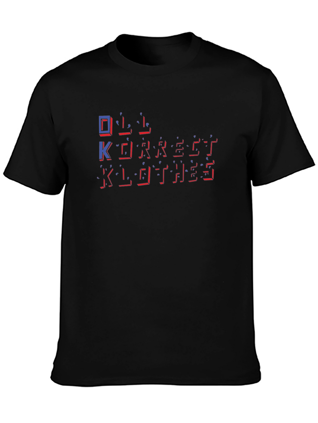 OK Korrect Clothes Black Graphic Tee