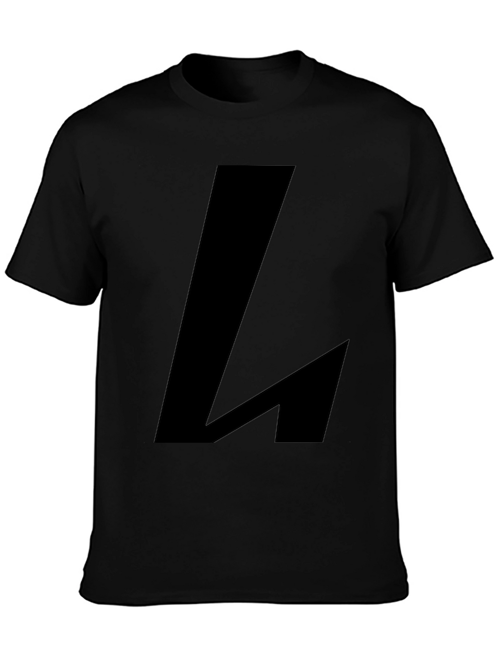 Bold Black L Graphic Tee
