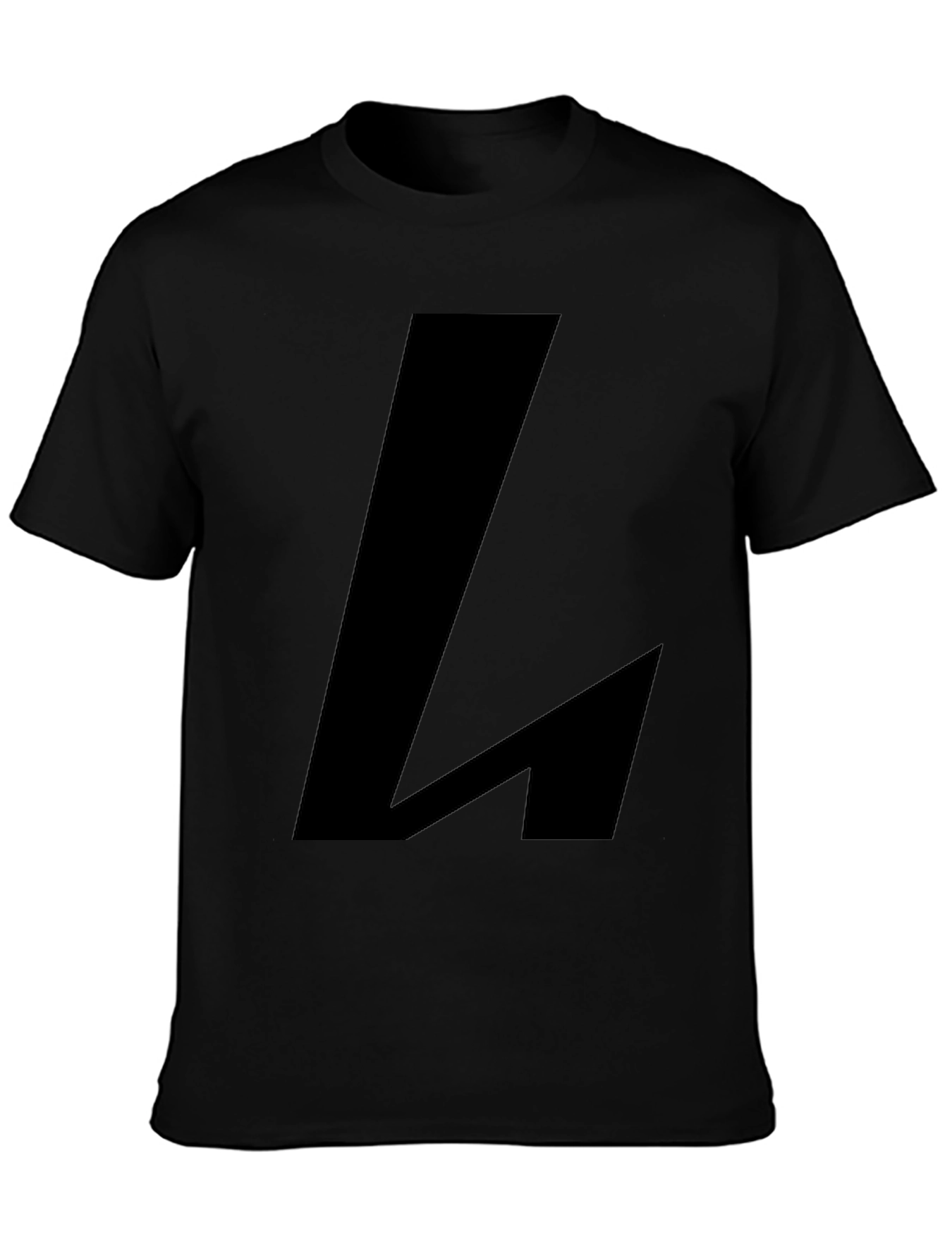 Bold Black L Graphic Tee