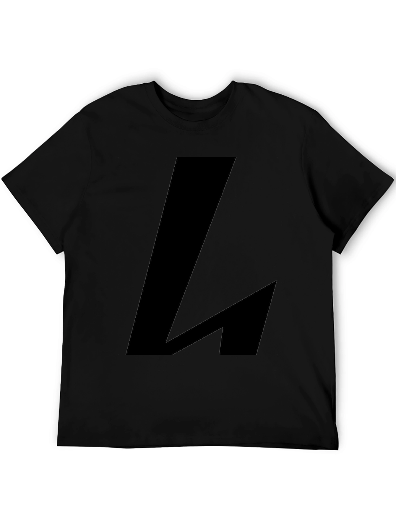 Bold Black L Graphic Tee