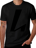 Bold Black L Graphic Tee