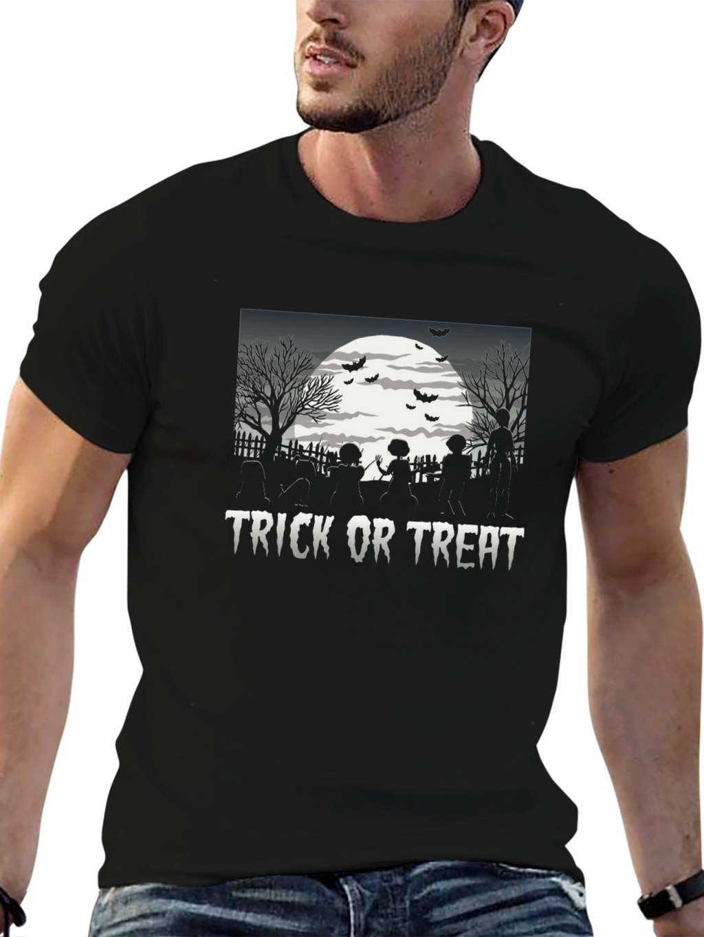 Trick or Treat Halloween Graphic T-Shirt