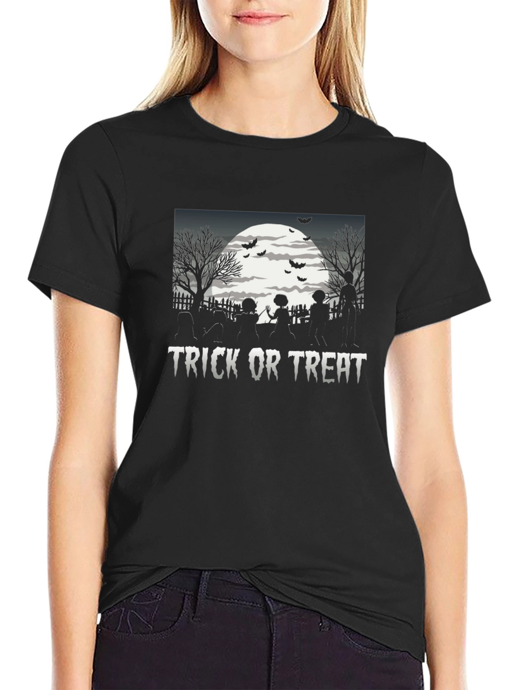 Trick or Treat Halloween Graphic T-Shirt