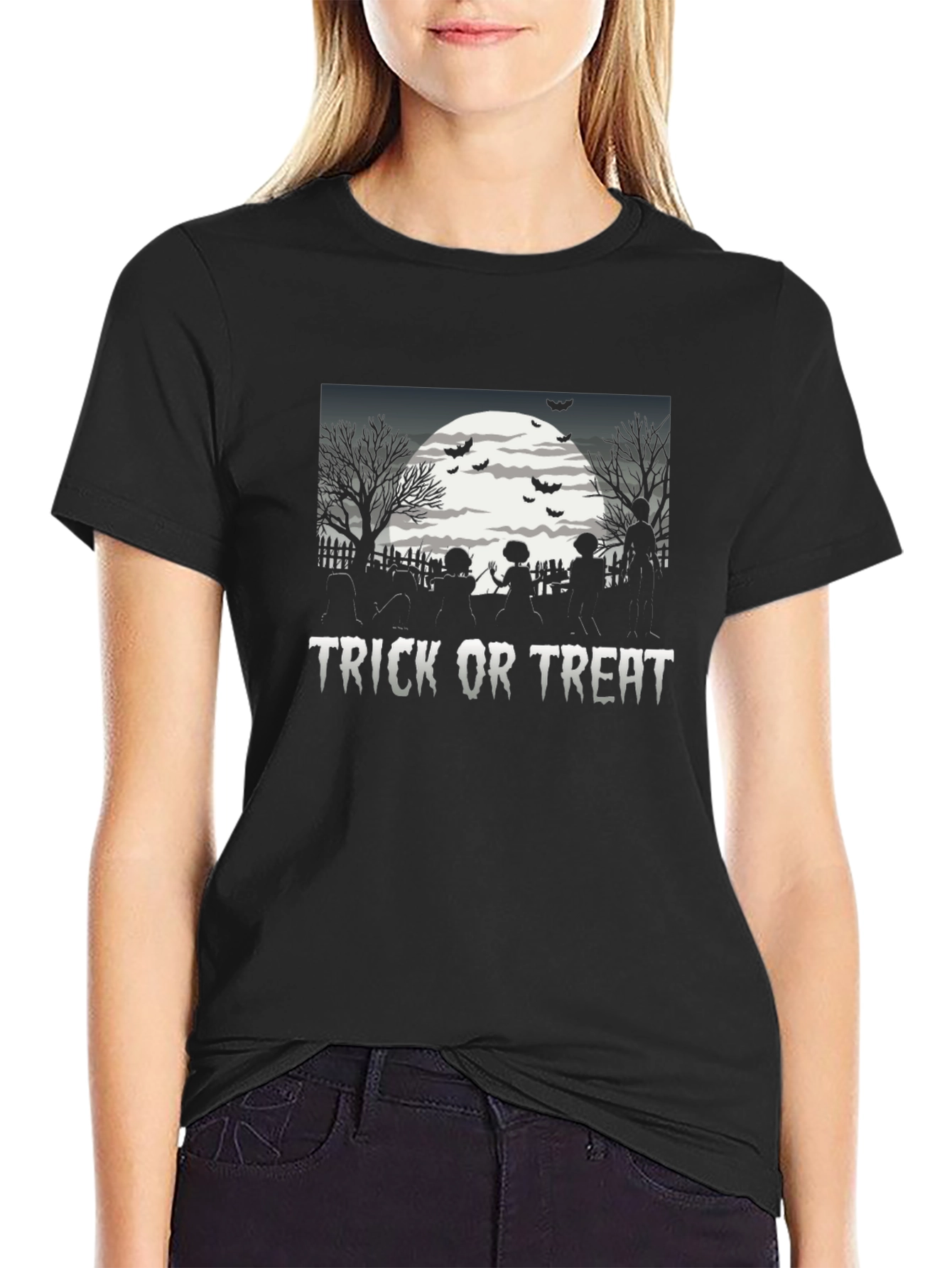 Trick or Treat Halloween Graphic T-Shirt